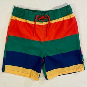 New Mini Rodini Striped Swim Trunks Boys 5-7 US 116/122 EU Bathing Suit Summer